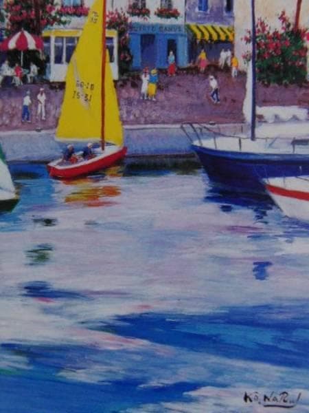 成井弘、ヴァカンス、希少な画集より、新品高級額・額装付、状態良好