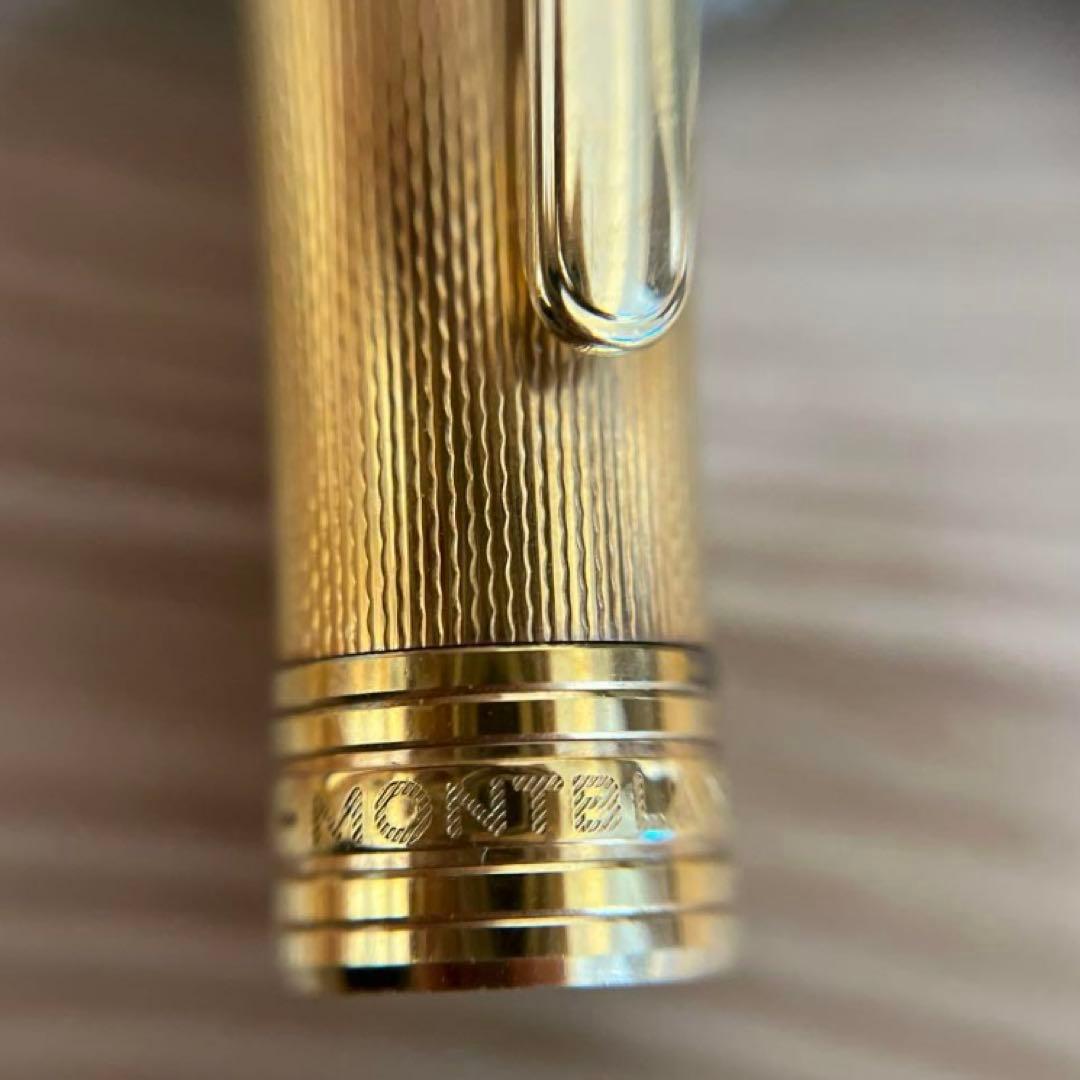 g*o様 モンブラン　万年筆　ゴールド　18k マイスターシュテュック　波柄　4