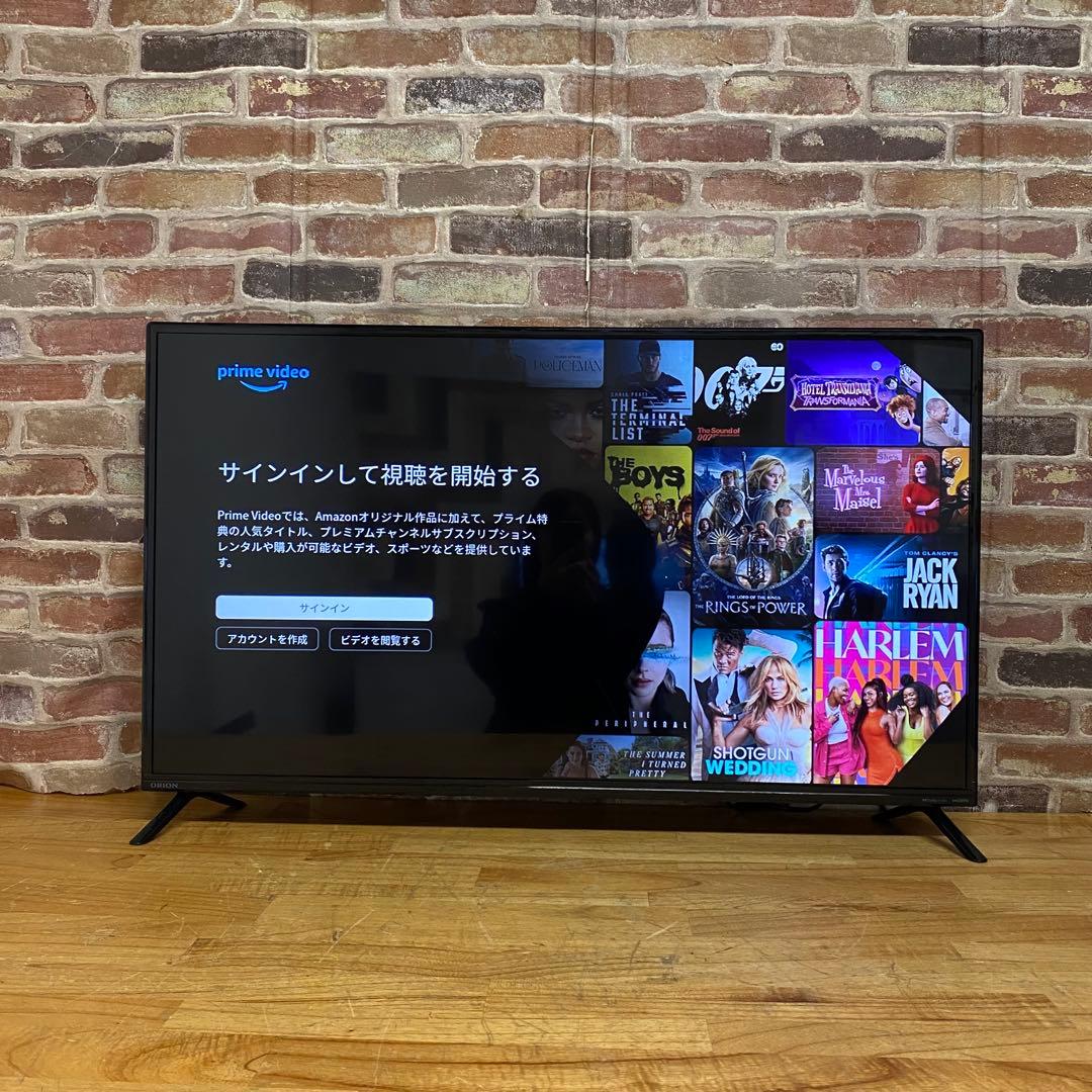 ORION 40インチ チューナーレス スマートテレビ SAFH421 アプリ○