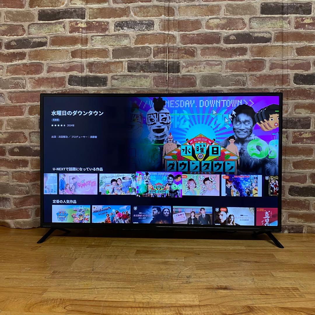 ORION 40インチ チューナーレス スマートテレビ SAFH421 アプリ○