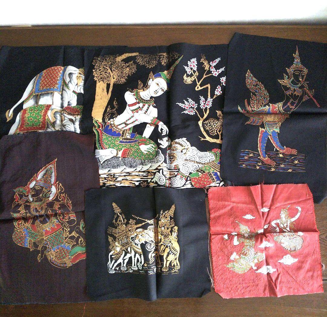 ヴィンテージ タペストリー タイ　伝統布絵