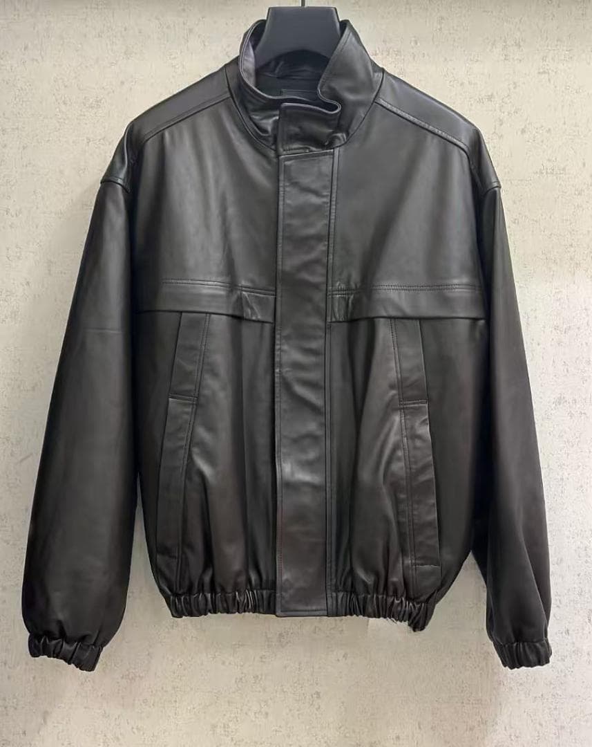 ジャケット・アウター LEMAIRE BOXY LEATHER BLOUSON 23AW