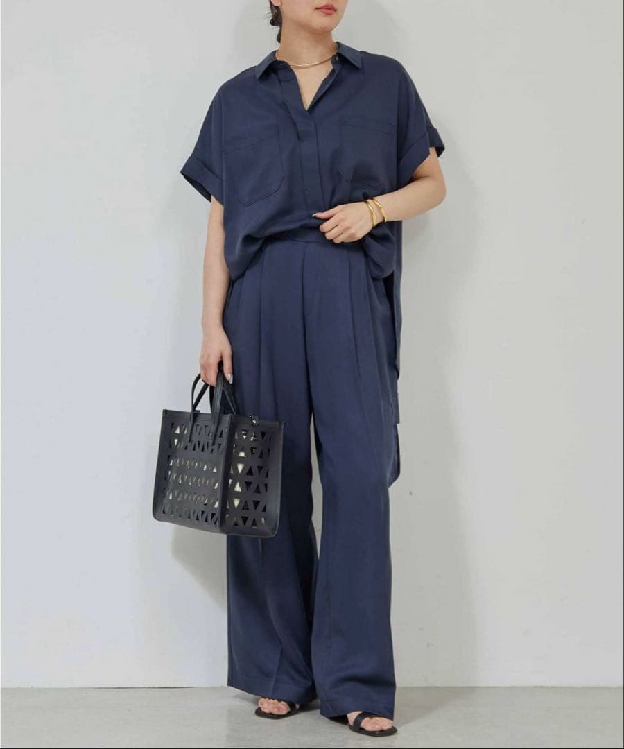 【25SS】【新品】GALLARDAGALANTE サテンカーゴパンツ