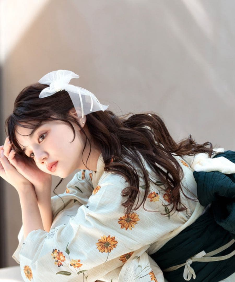 浴衣セット　新品　未開封　Dita オトナ浴衣　蒲公英色の花あそび