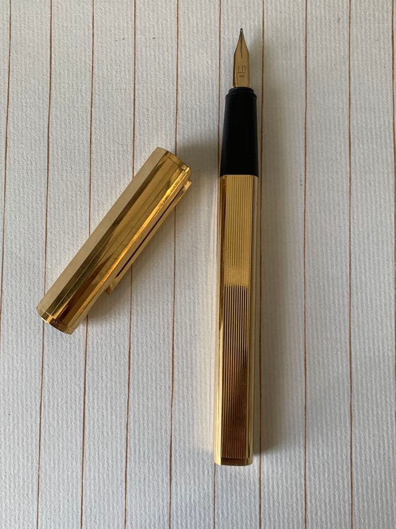 ダンヒル 14Kペン先 ゴールド 万年筆（箱付き）