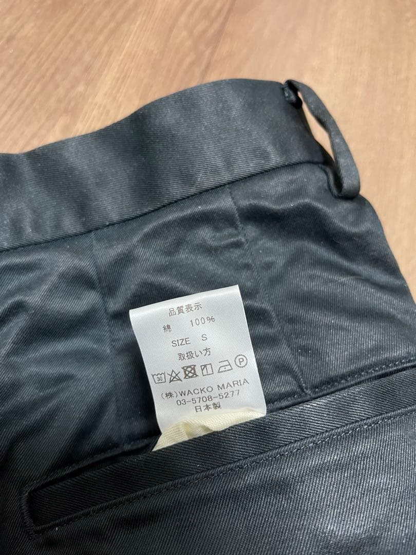 ワコマリア　ダブルプリーツ チノ トラウザー パンツ　WACKO MARIA
