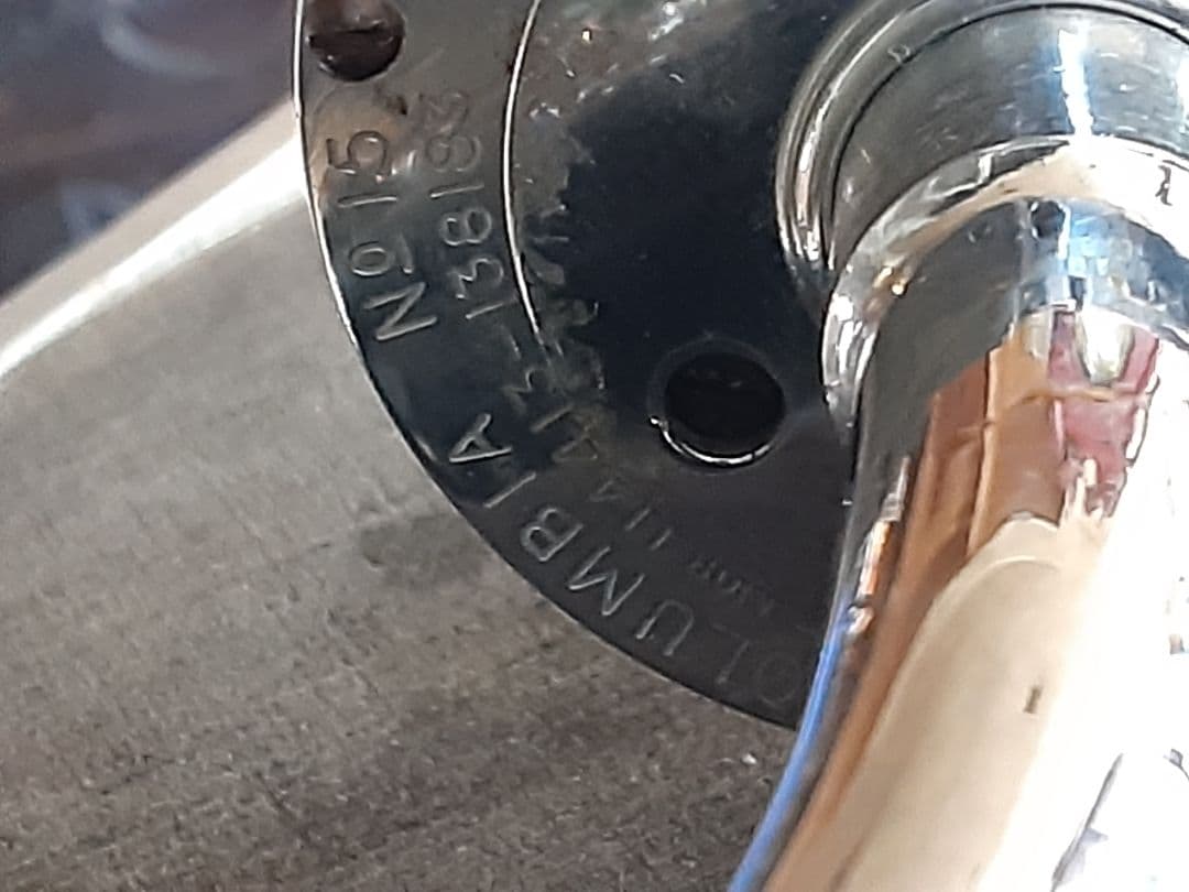 昭和レトロ、珍品ポータブルレ蓄音機、コロンビア、動作品