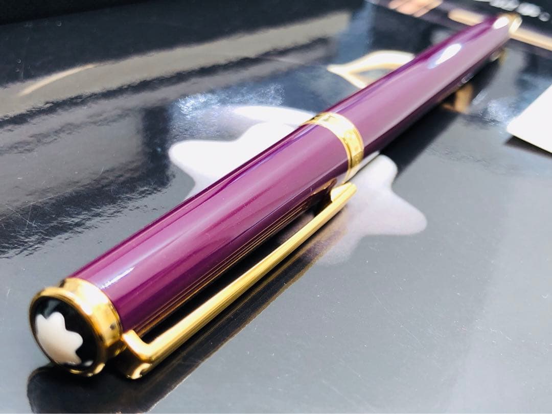 非常にレアなパープル軸※未使用品！稀少軸色！オブリュージュ15280★モンブラン