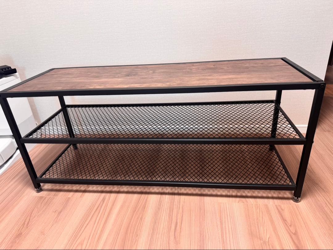 オープンシェルフテレビ台 ブラウン/ブラック