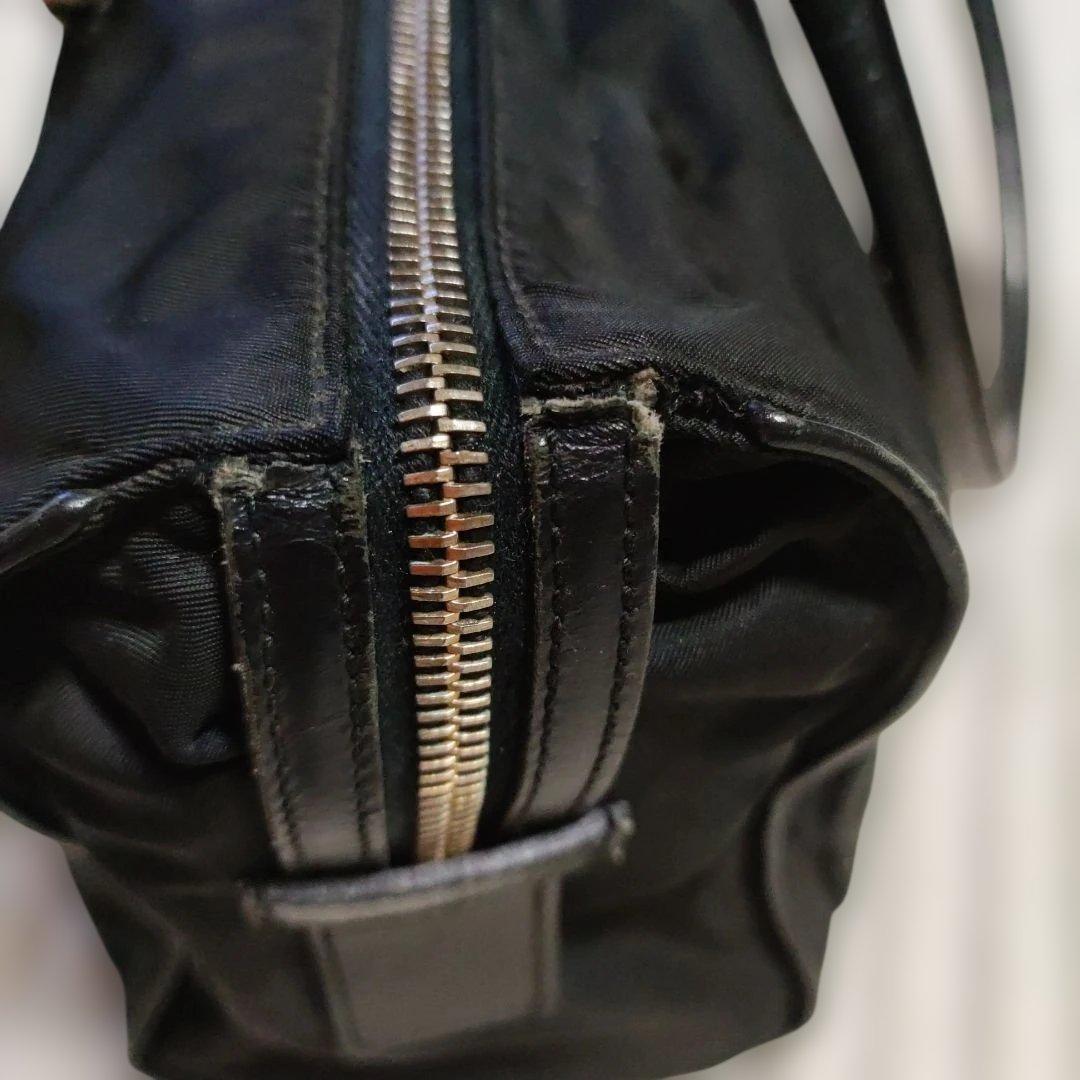 PRADA 　TESSUTO CITY NERO ボストンバッグ南京錠付