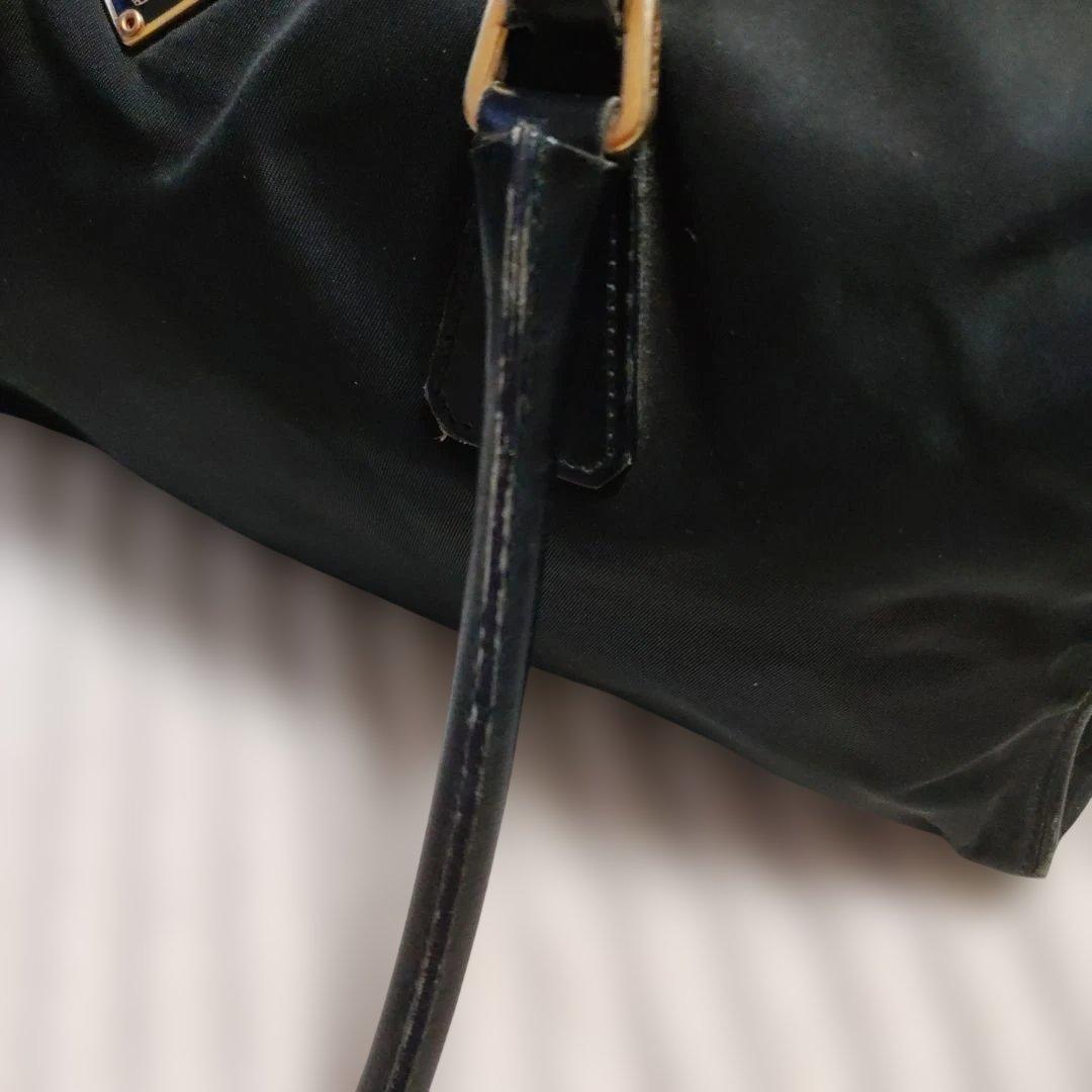 PRADA 　TESSUTO CITY NERO ボストンバッグ南京錠付