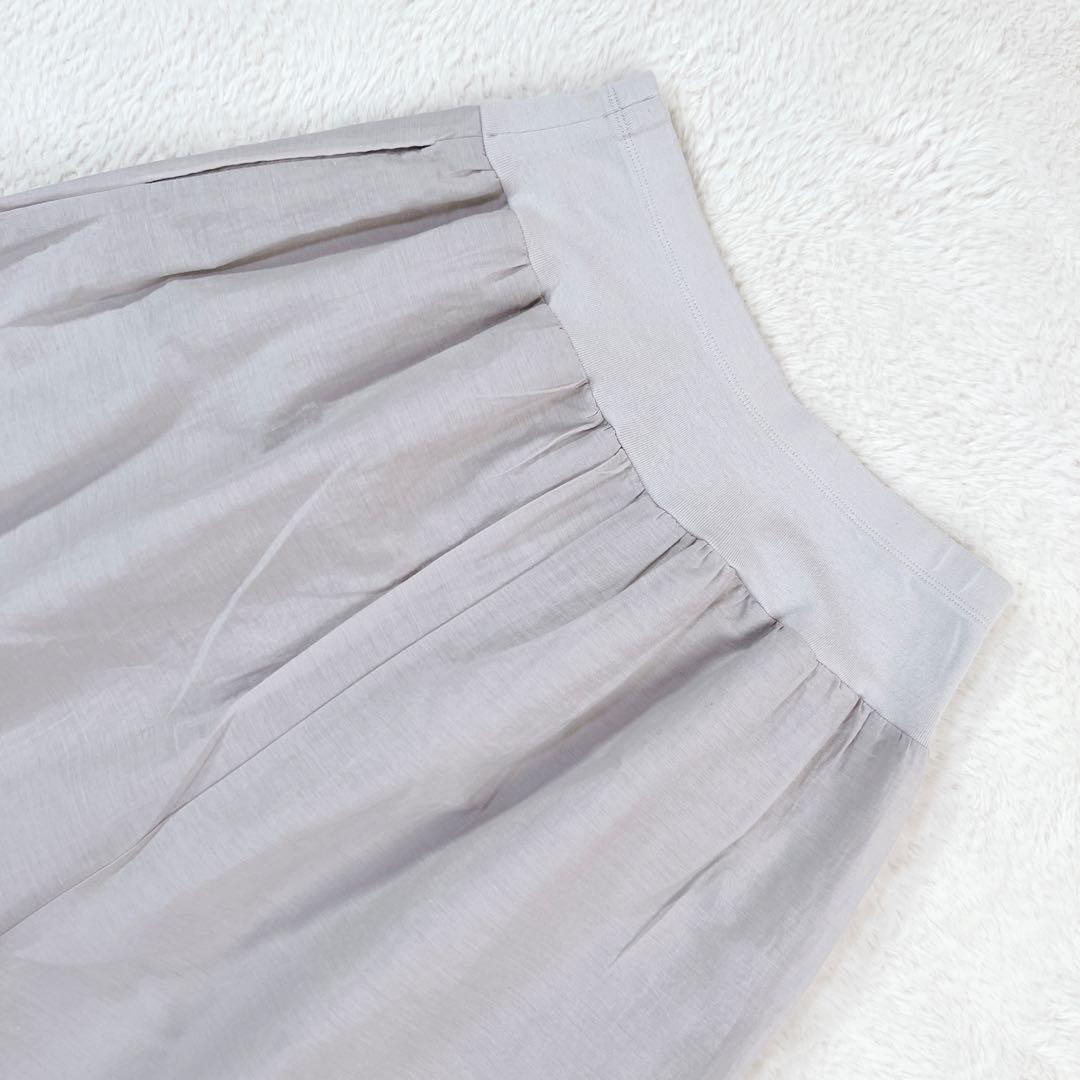 ビアズリー 裾レース ジャガード サルエルバギーパンツ グレー 23SS