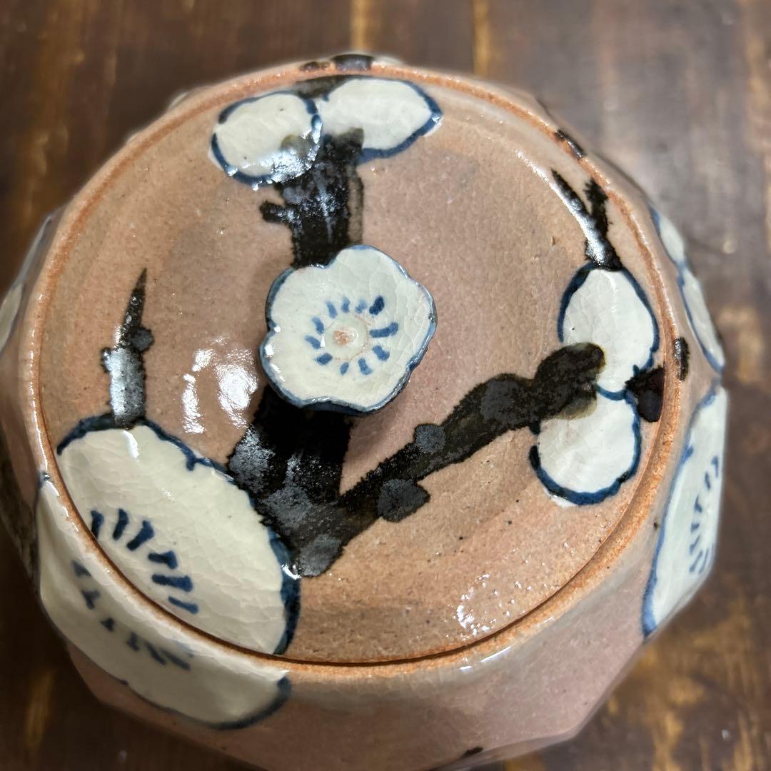 乾山写　蓋物　白梅　京焼　清水焼　美術品　工芸品
