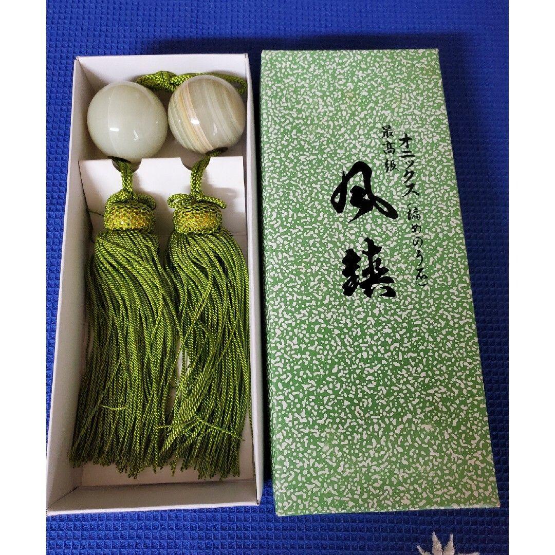 掛軸用タッセルセット（緑・茶色）