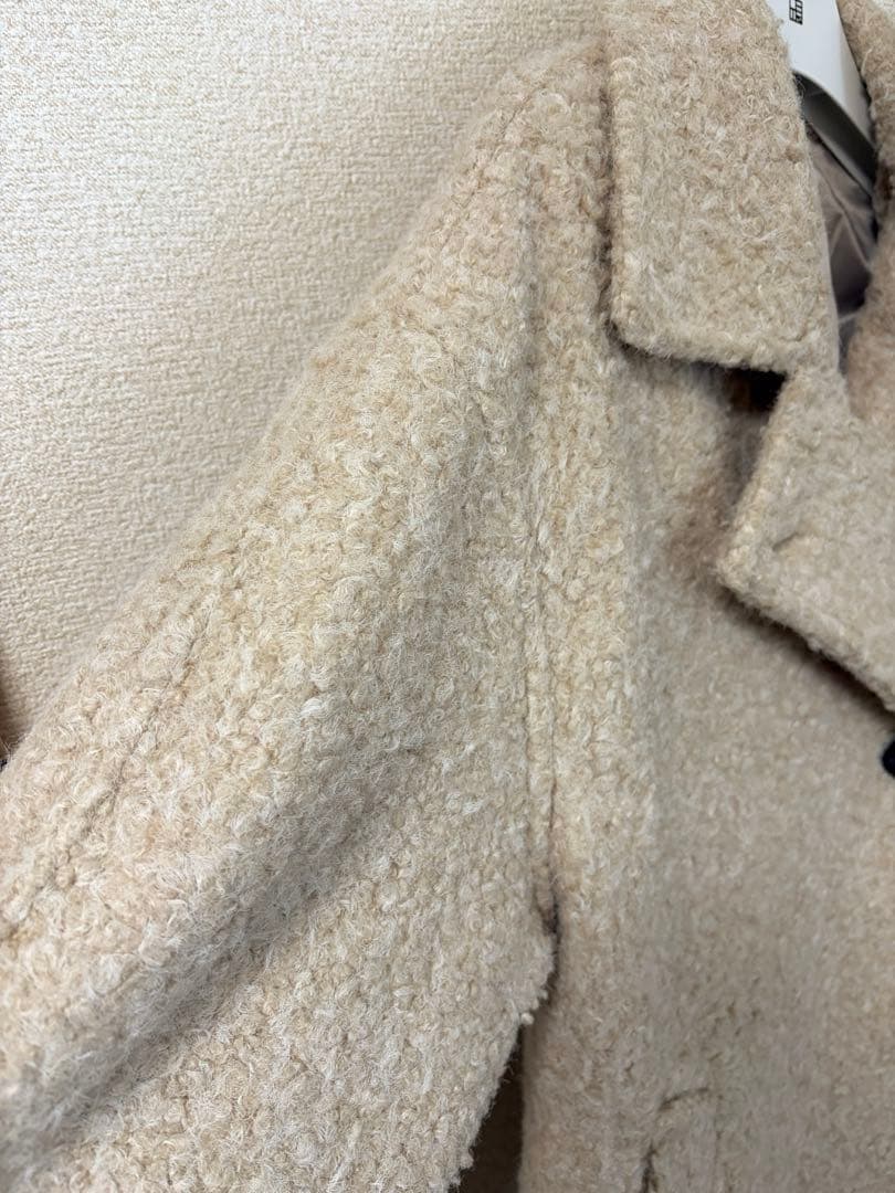 OHOTORO｜Boucle 2way Half Coat｜beige