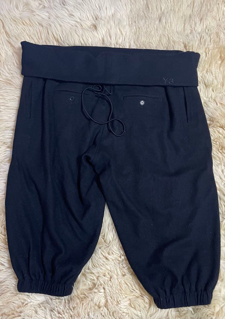 【美品】Y-3 ワイスリー ウール サルエル ジョガー パンツ ブラック M/M