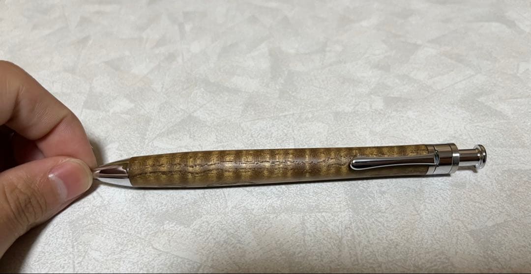 工房楔 シャープペン 縮み杢 キハダ 0.5mm