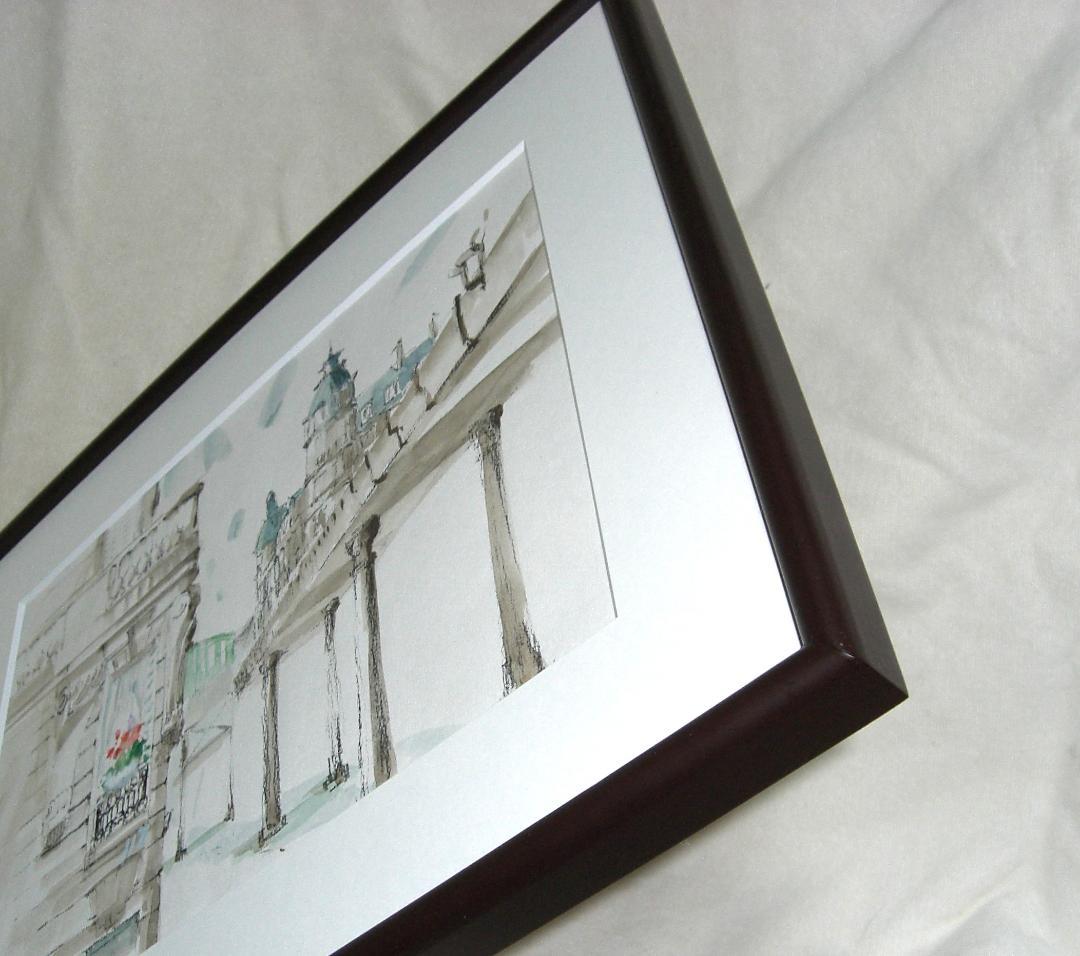 櫻井幸雄・パリ紀行「パッシー」　手彩画