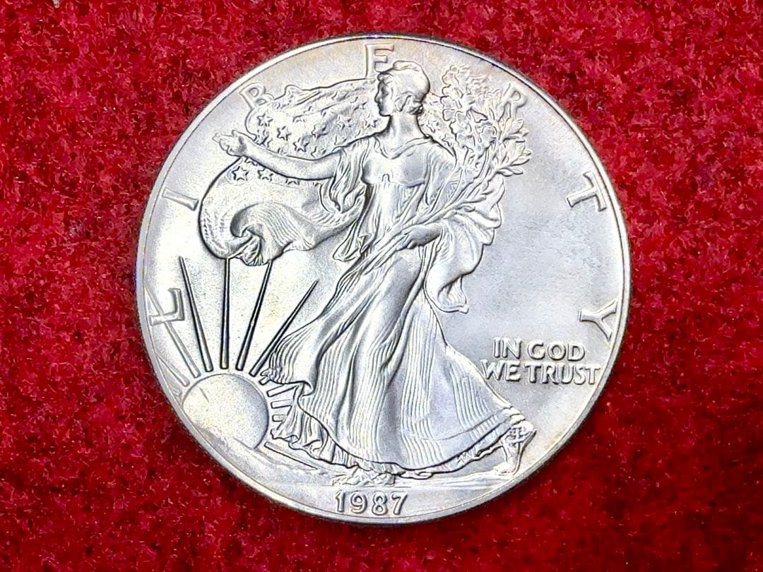 え*ん様 1987年 アメリカ シルバーイーグル 1$ 1oz 銀貨