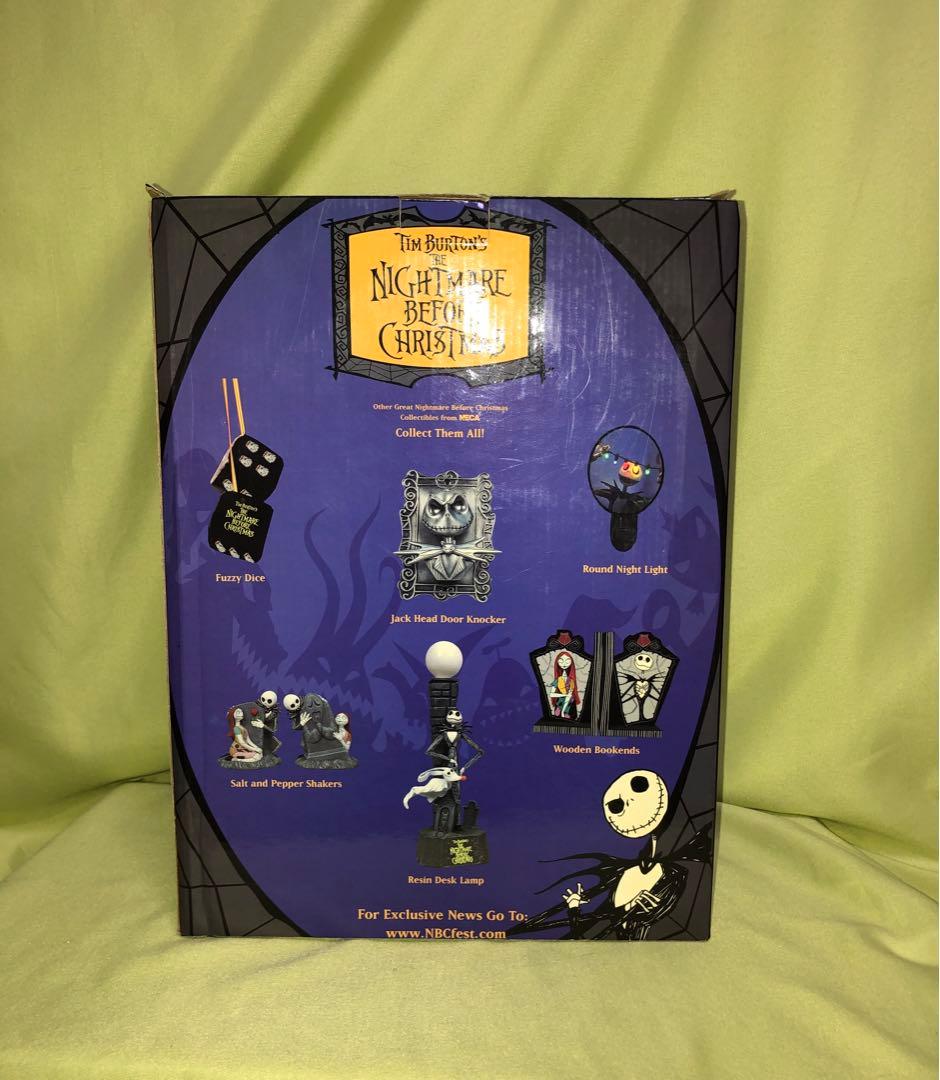 新品未開封！ナイトメア・ビフォア・クリスマス アール・ガレ風ランプNECA