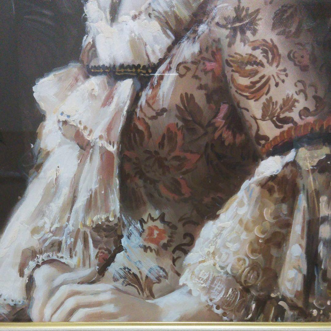 貴婦人、油絵、絵画