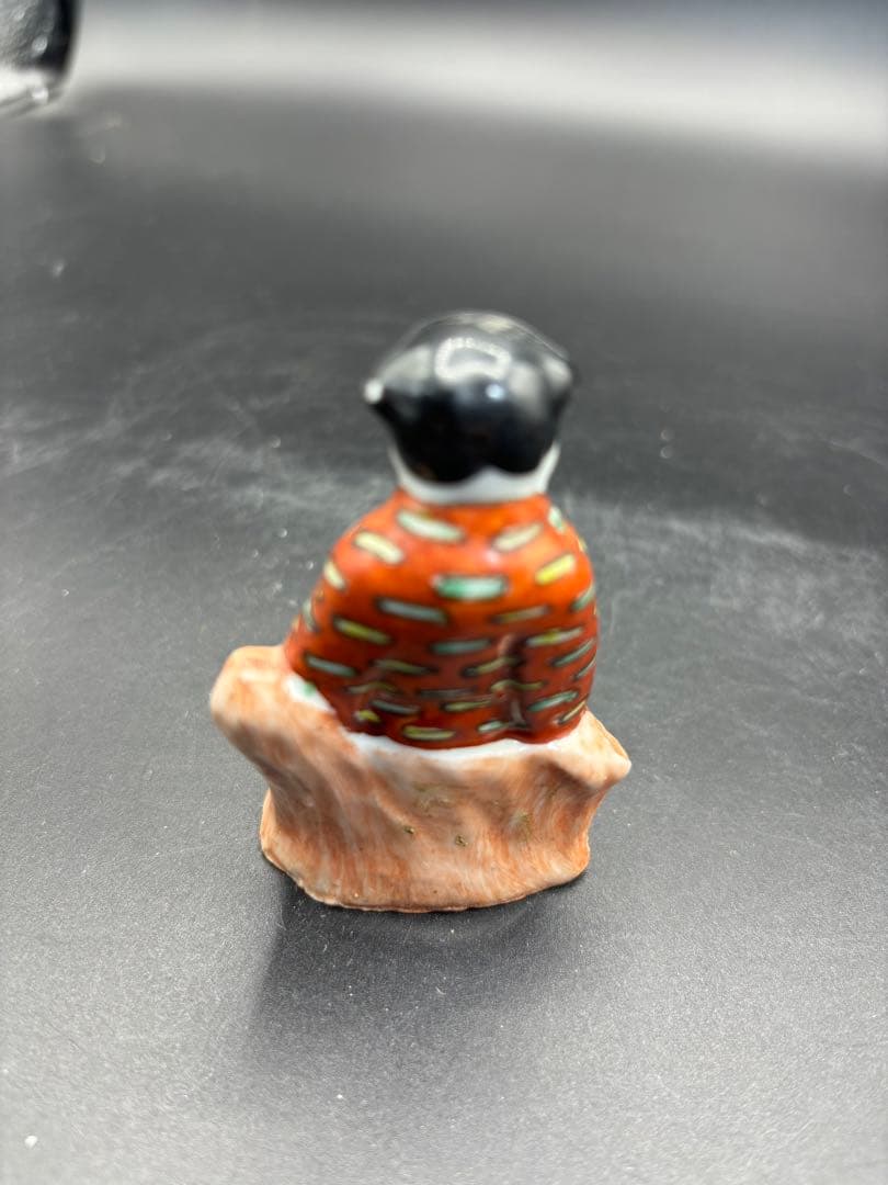 中国美術 古玩 色絵陶人形 陶器人形 高さ約9cm 置物 オブジェ 古董品