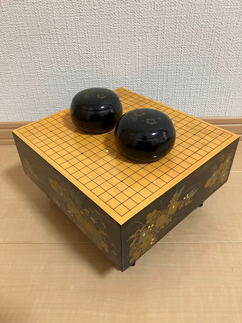 柳山作 囲碁 ミニチュア碁盤ミニチュア碁石 セット