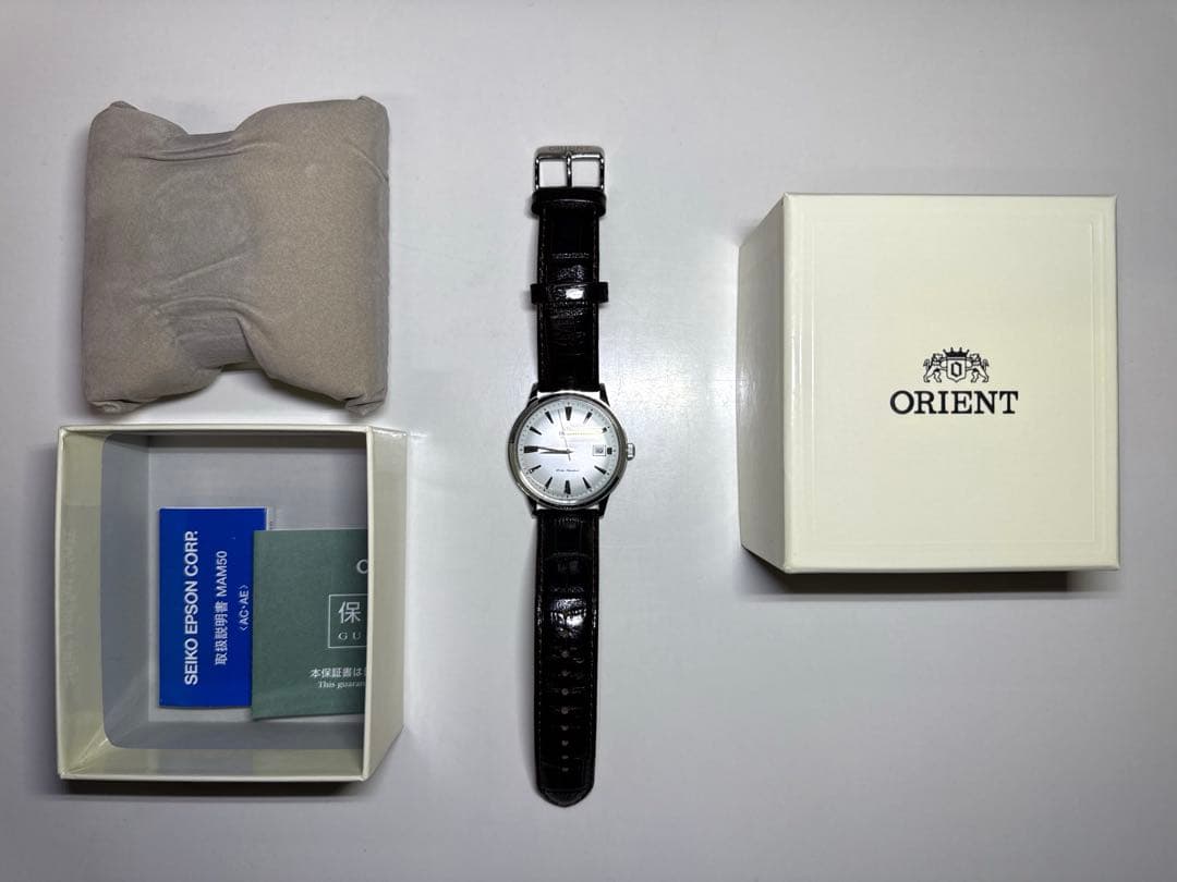 ［最終値］ORIENT バンビーノシリーズ 手巻き付き 自動巻き腕時計