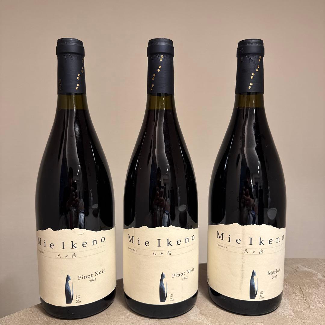 【3本】Mie Ikeno Merlot & Pinot Noir2本　2022