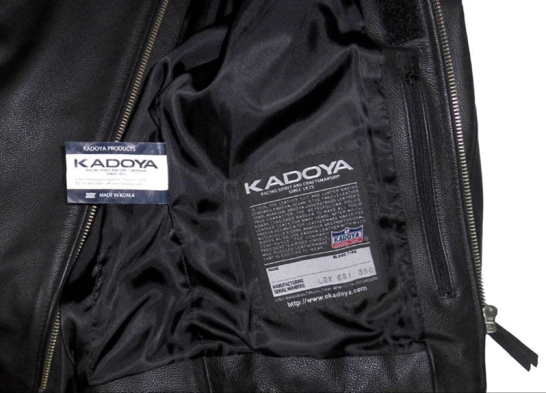 定価6.3万 極美品 カドヤ K'S LEATHER EURUS ユーラス