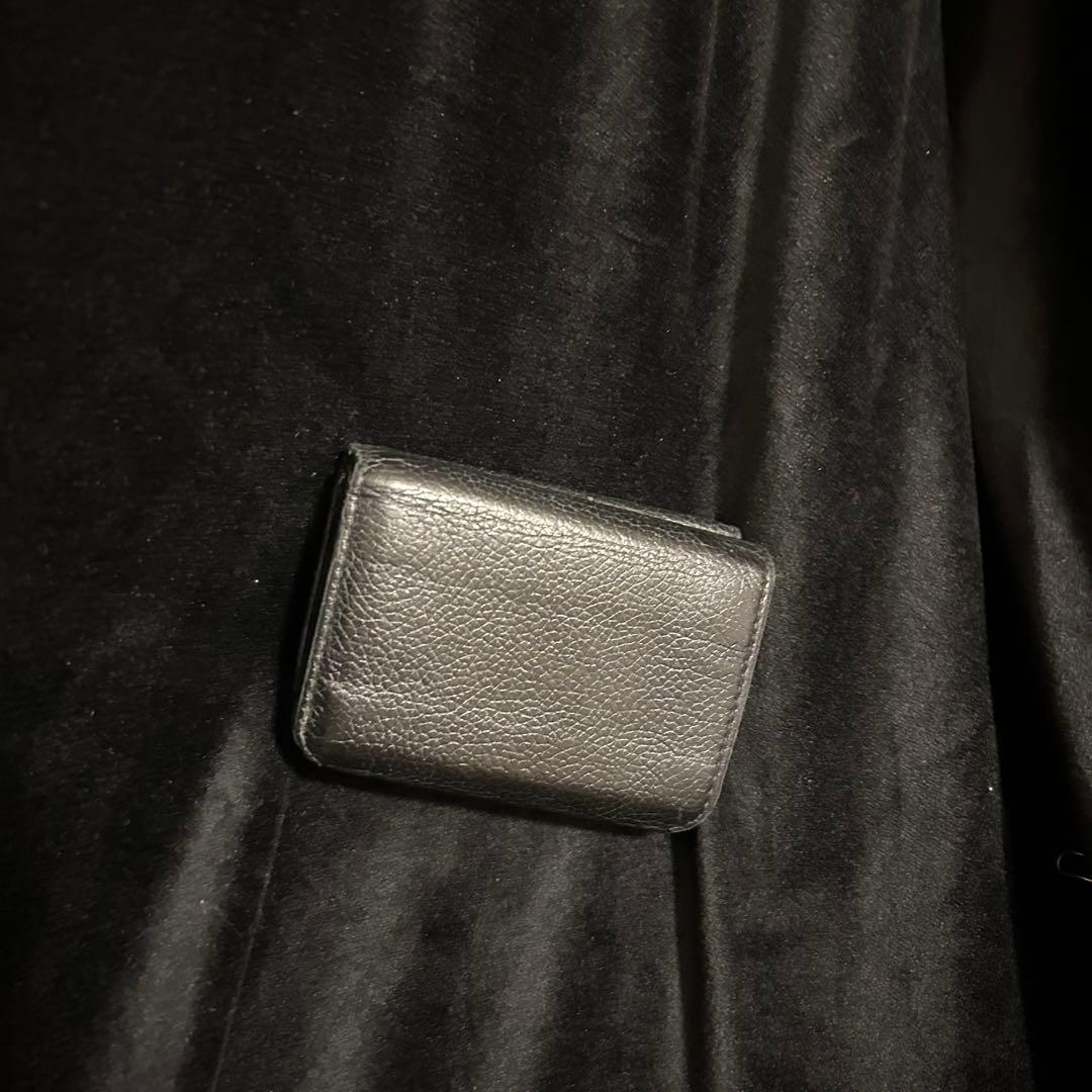 【すたあ】BALENCIAGA ミニ財布 黒 レザー