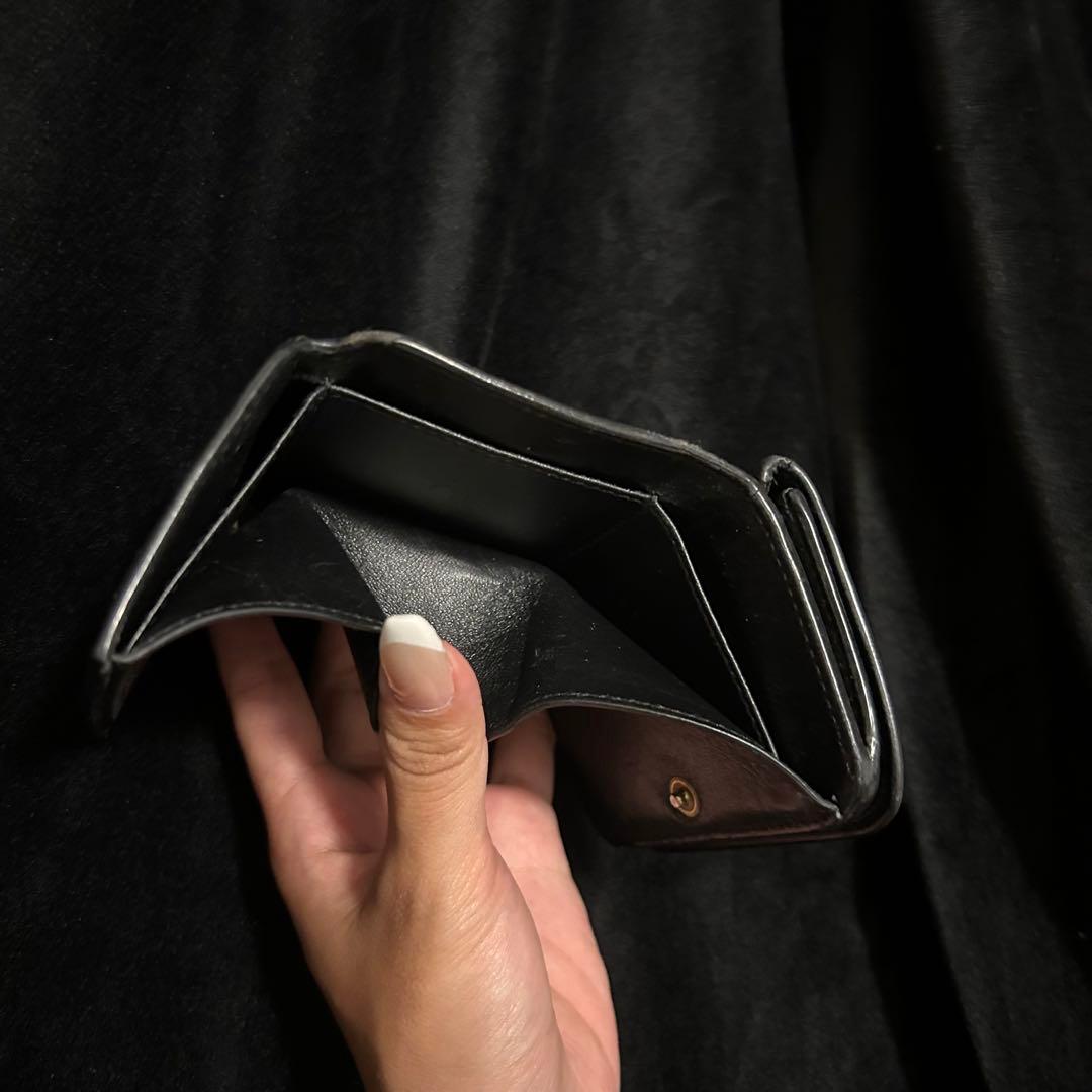 【すたあ】BALENCIAGA ミニ財布 黒 レザー