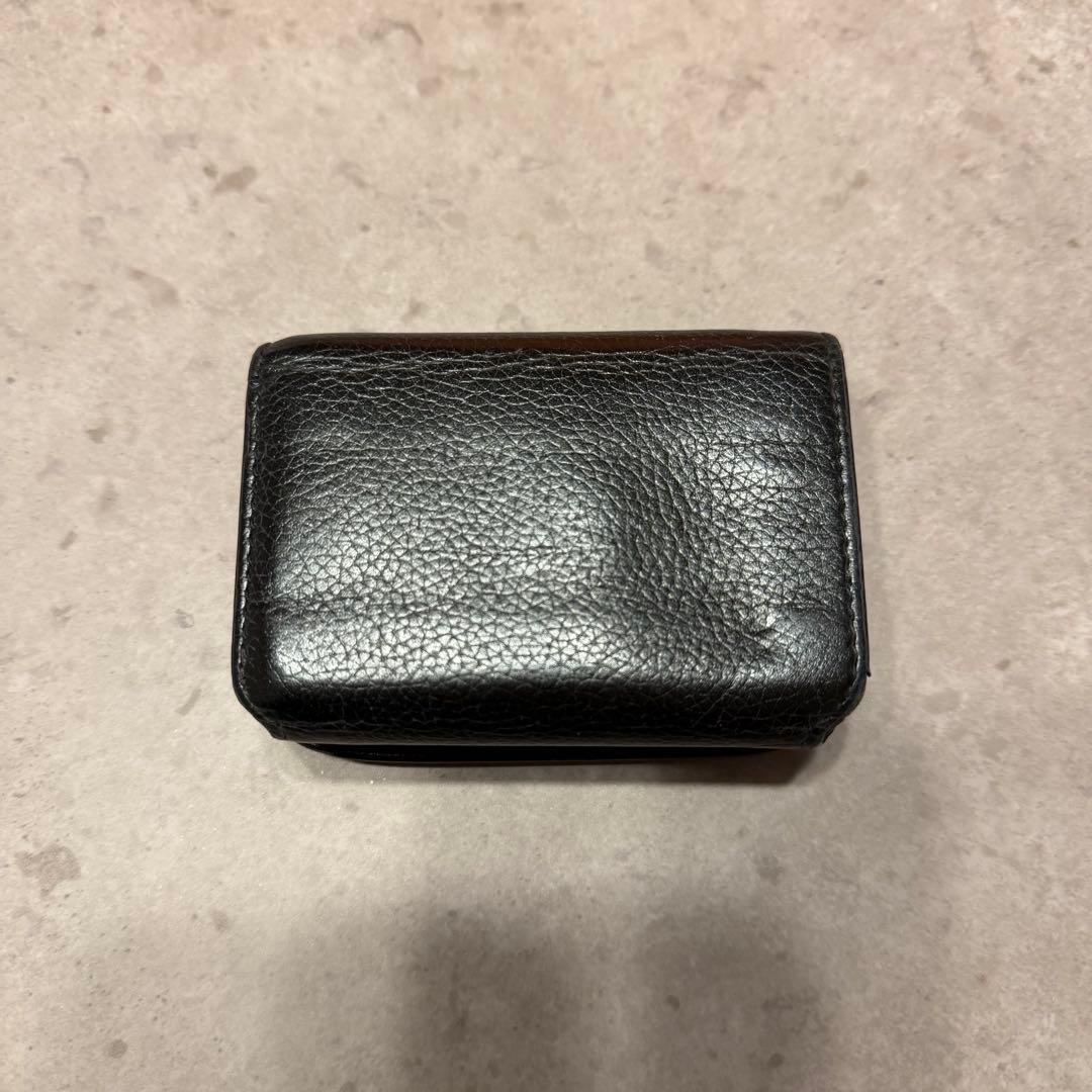 【すたあ】BALENCIAGA ミニ財布 黒 レザー