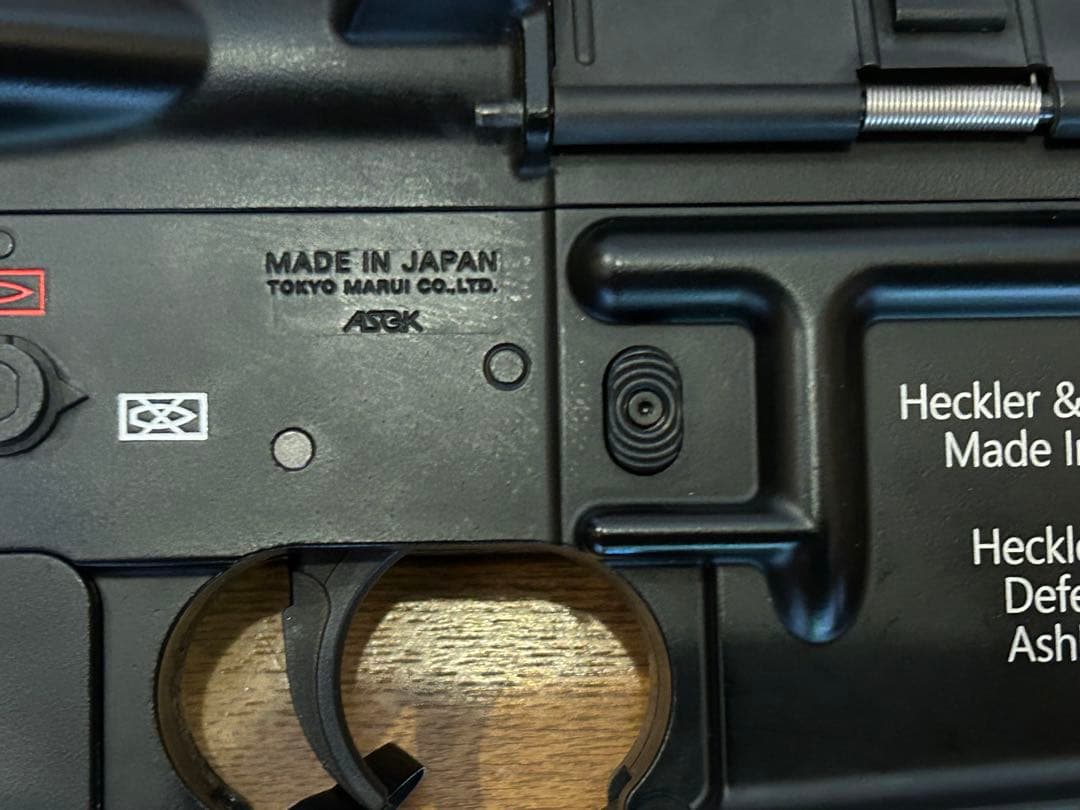 東京マルイ製次世代電動ガンHK416D 内部メンテナンス、ロアレシーバレーザ刻印