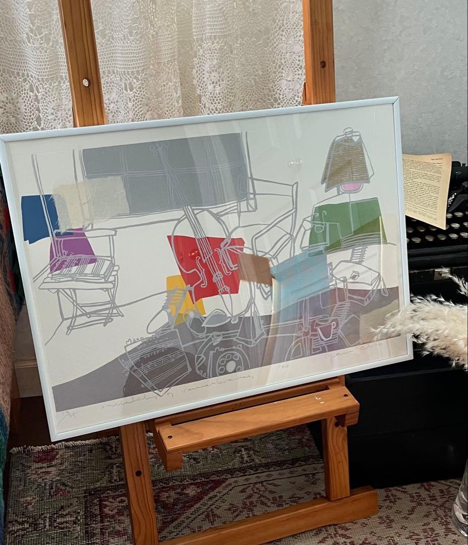 版画　シルクスクリーン　コラージュ　限定25 貴重　ジニー・キム　カナダ　新品額