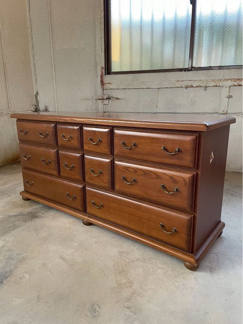 人気の丸脚　サイドボード　リビングボード　チェスト　収納棚