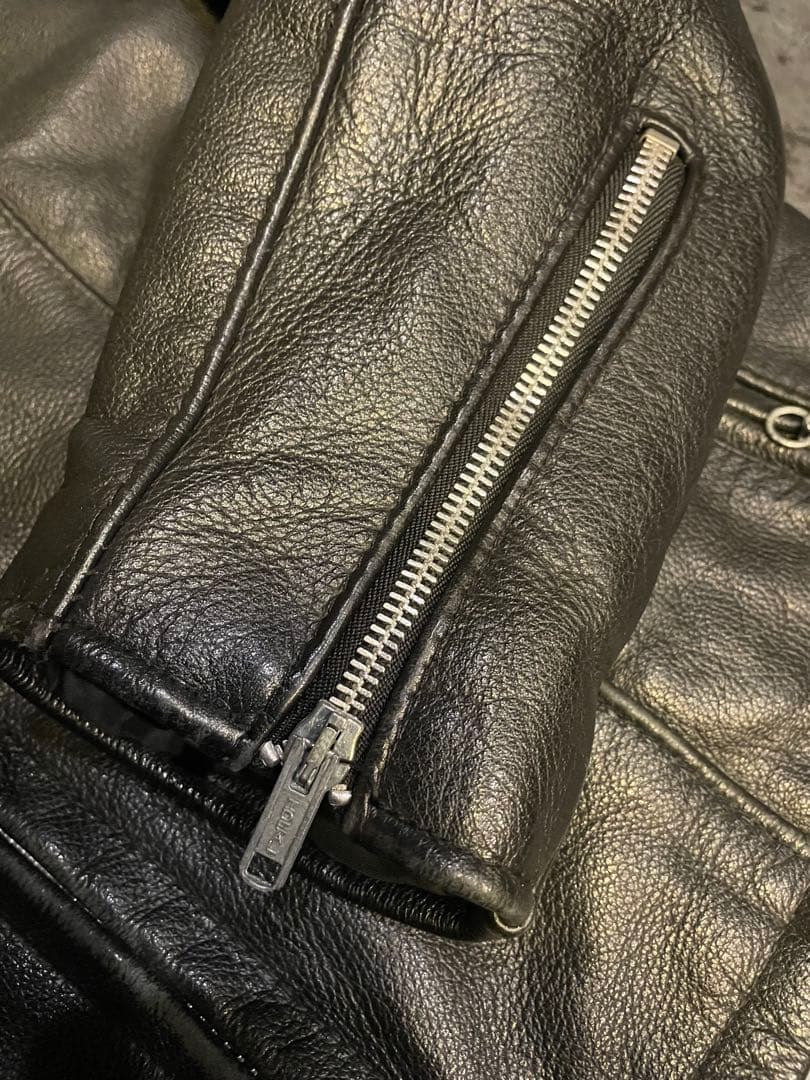 SCHOTT ショット シングルライダース ブラック40 ビンテージ 逆ハの字