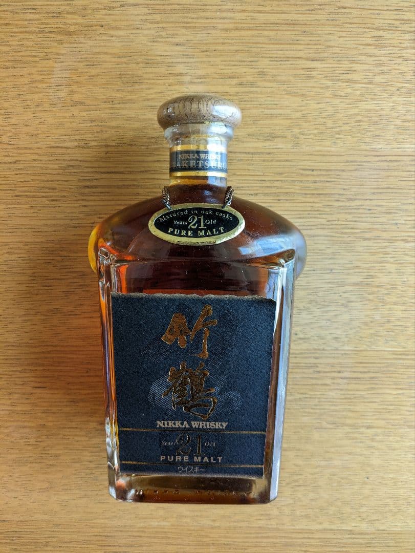 未開栓 ニッカウヰスキー竹鶴21年　700ml　角瓶　旧ボトル ピュアモルト