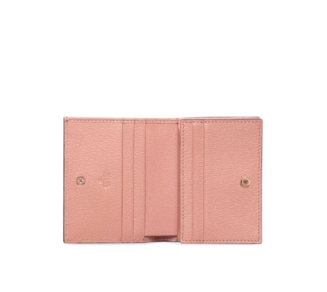 GUCCI 財布 二つ折り財布 オフィディアGG ピンク ウォレット
