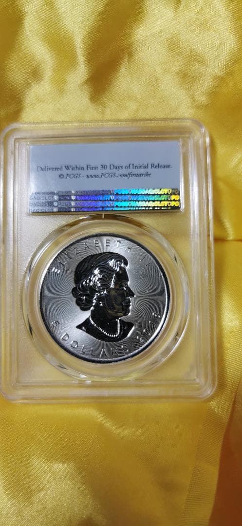 2018年☆MS69☆シルバーメイプルリーフ銀貨☆PCGS鑑定品☆地金型銀貨