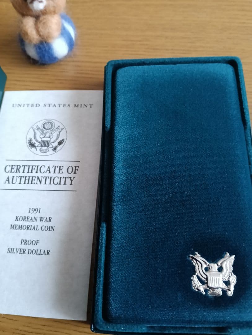 朝鮮戦争追悼記念1＄プルーフ銀貨