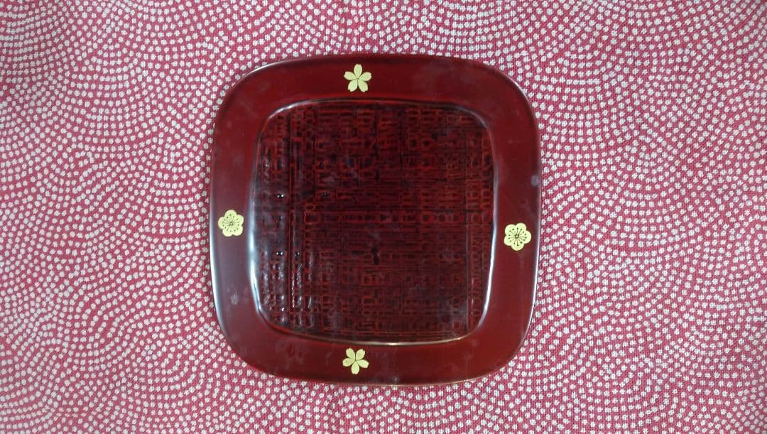 輪島塗、茶托と土瓶敷