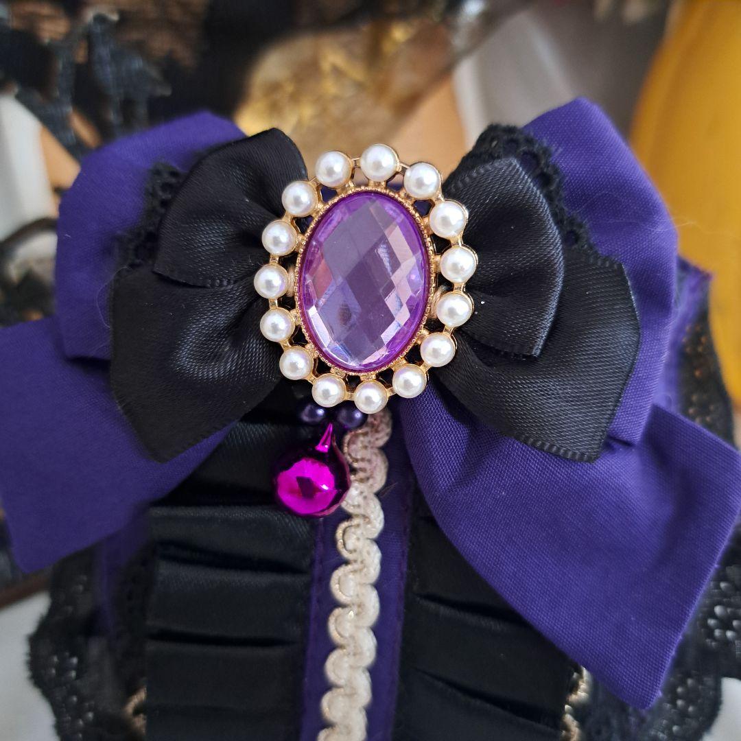 ハロウィン、ゴスロリスタイ(②)わんちゃん猫ちゃん用