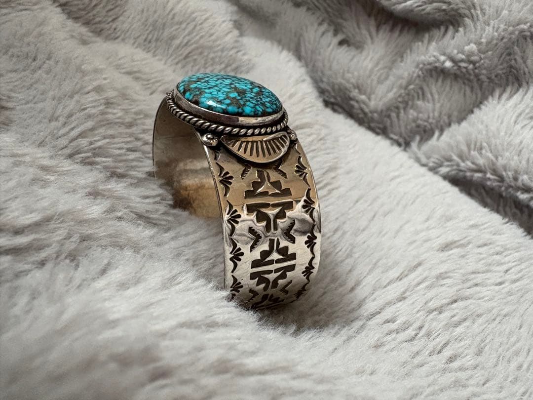 インディアンジュエリー　バングル　silver ターコイズ
