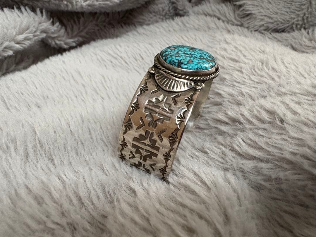 インディアンジュエリー　バングル　silver ターコイズ