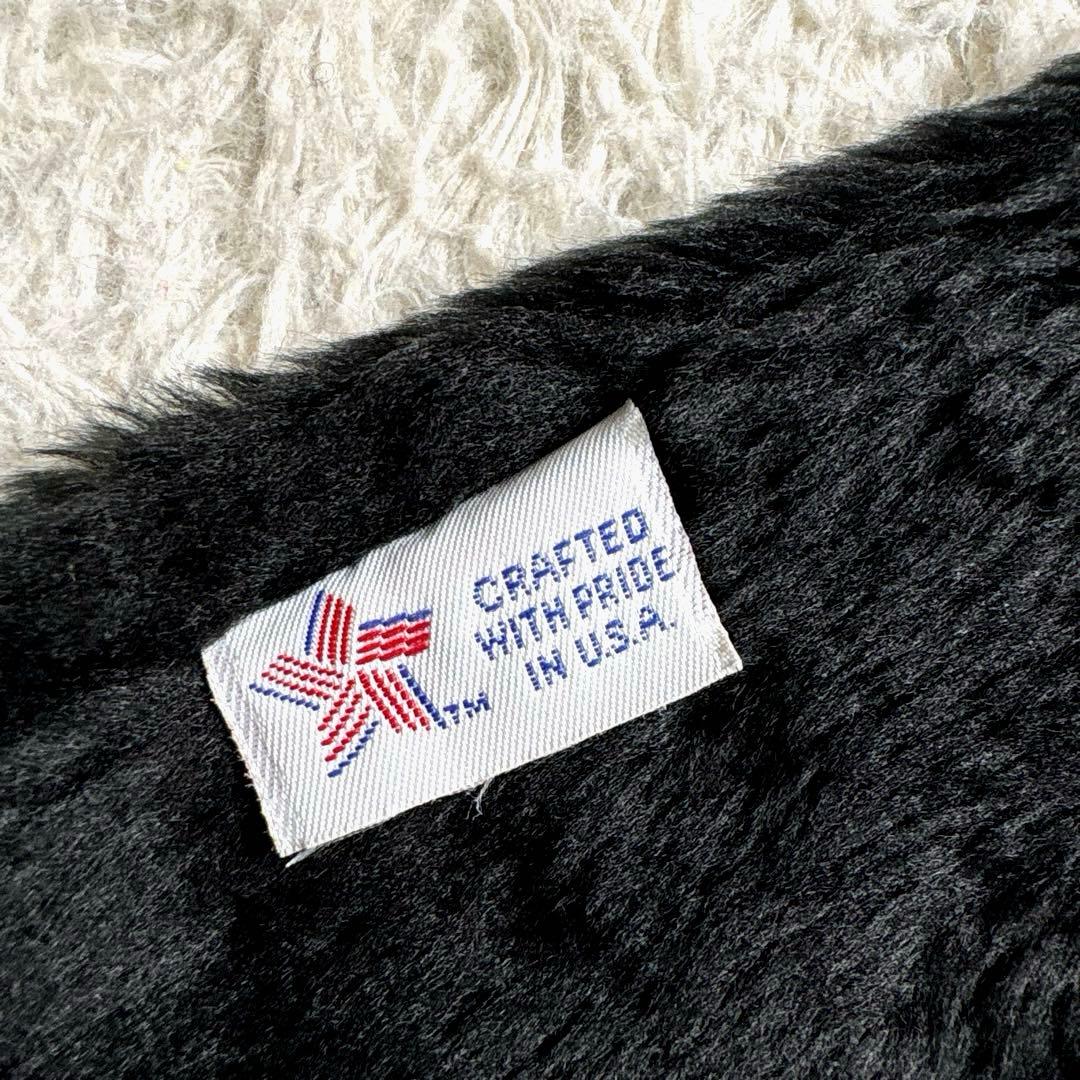 ✨希少・ボアライナー✨ショット　トラッカージャケット　レザー　米国製　袖リブ　黒