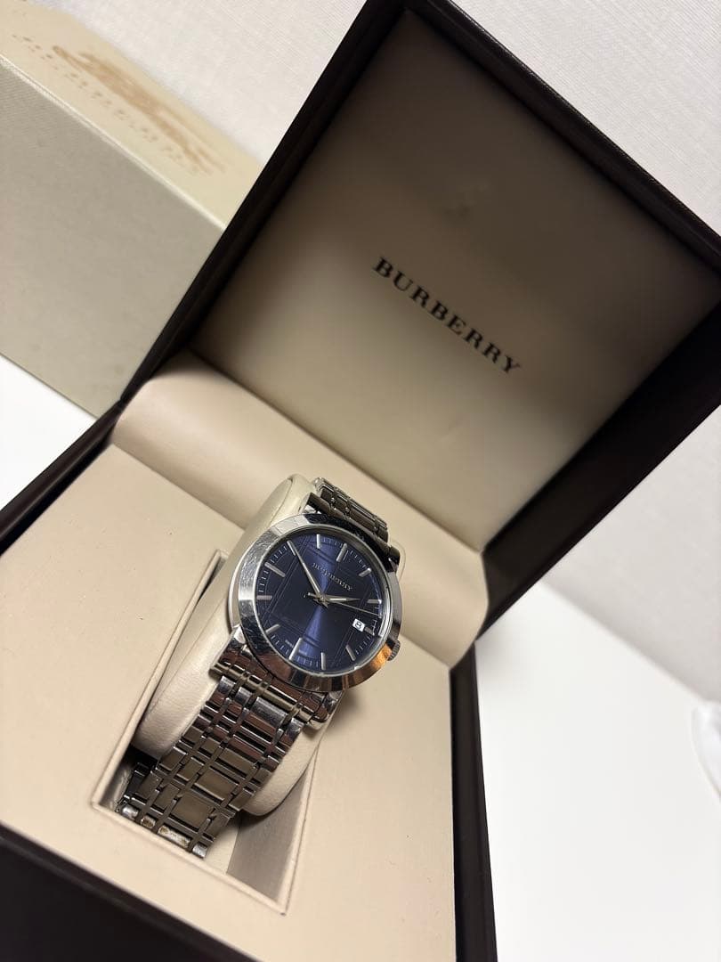 ぱや様購入用【BURBERRY】BU1362 ネイビー文字盤 クォーツ腕時計