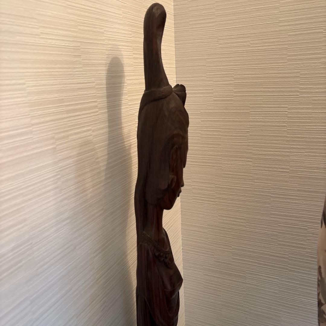 アジアンスタイル 木製彫刻 約130センチ