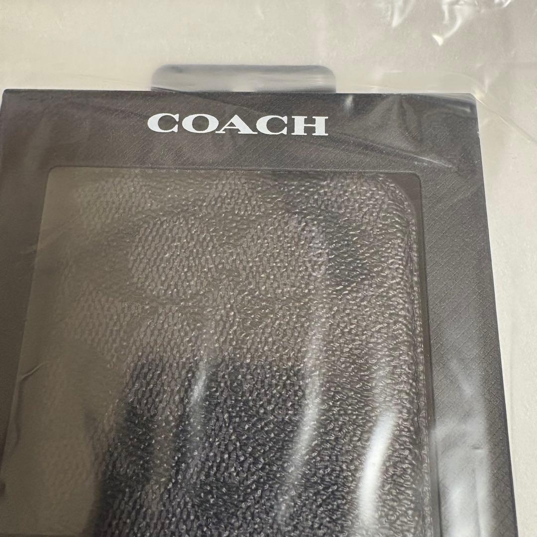 定価19800円　COACH　IPHONE16　手帳型　携帯ケース　　チャコール
