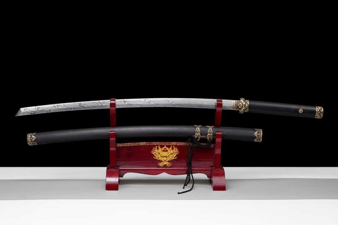 【チーターの曲げ刀】古兵器 武具 刀装具 日本刀　模造刀 居合刀 武士道 鑑賞用